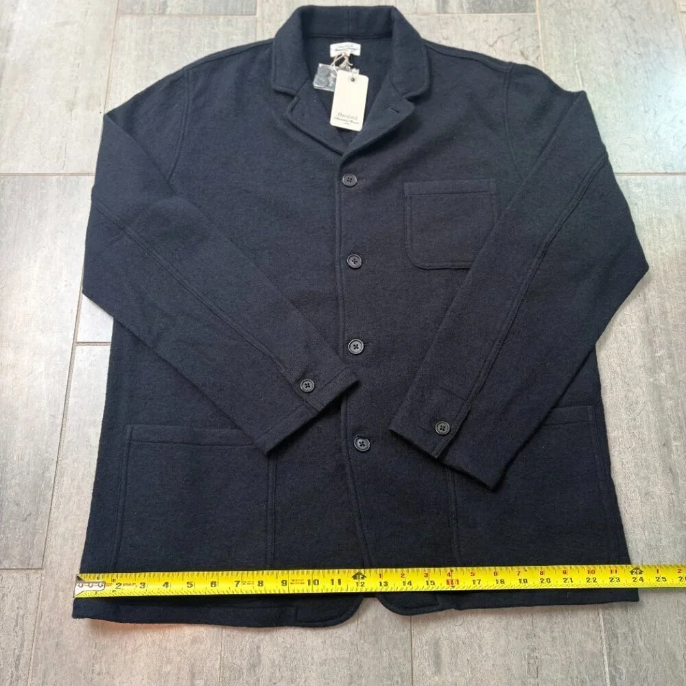 Hartford Alternative Classics Wool Jacket Blazer Coat Navy Blue XXL NWT